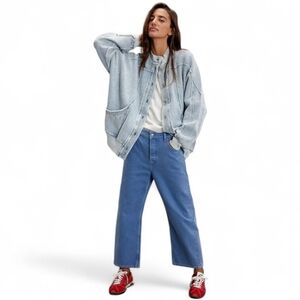 WE THE FREE Deep Trance Dropped Boyfriend Jeans In Ocean Blue Wash 25